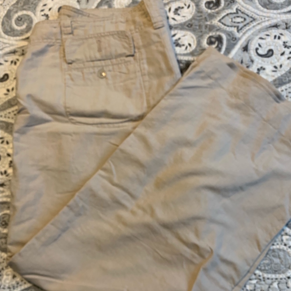 GAP hip slung fit linen pants